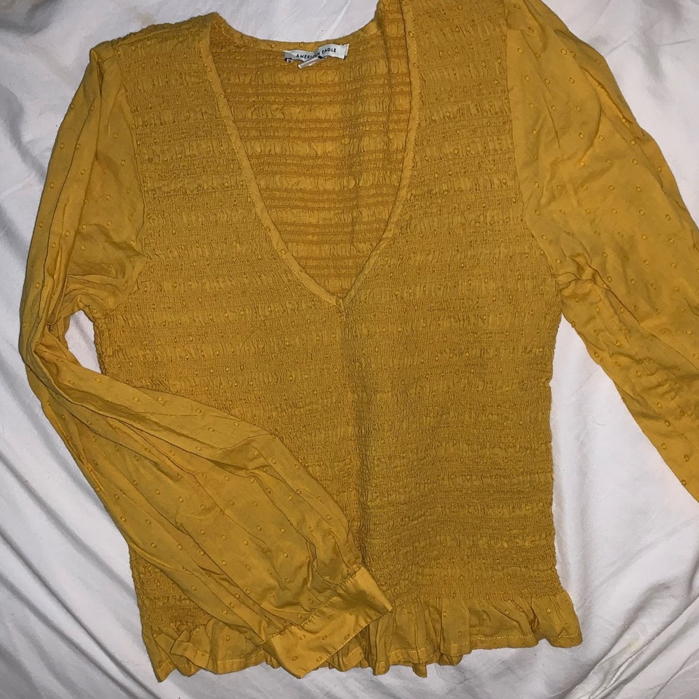 20% off 2+ bundle: American Eagle Ruched Blouse